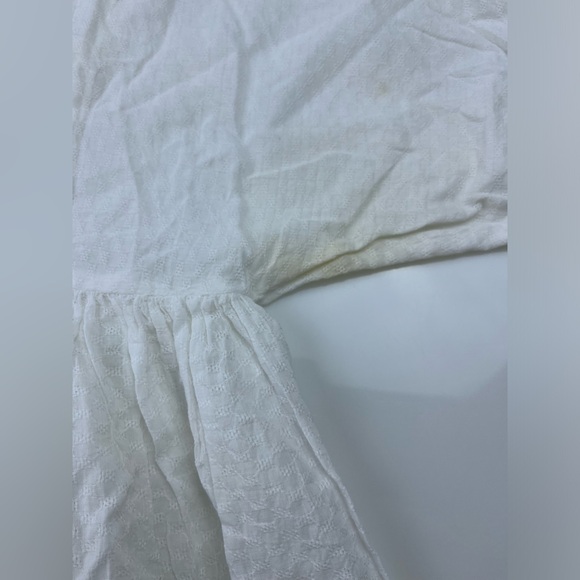 En Crème White Short Sleeve Blouse N227-38 - Picture 9 of 12